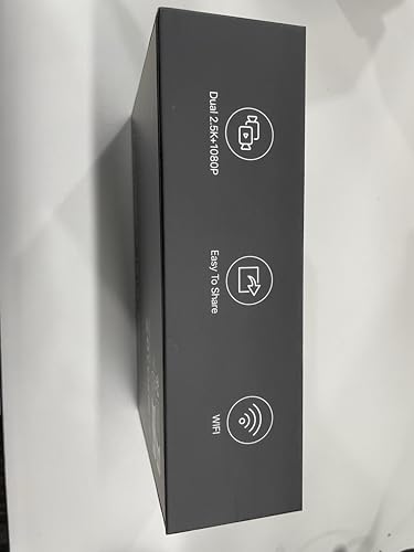 4K Dash Cam Front and Rear, 5GHz WiFi Dashcam with 64GB SD Card, Dual Car Camera Dash Cam with Parking Monitor, Night Vision, WDR, 170° Wide Angle, G-Sensor, Loop Recording, APP Control, Max 256GB