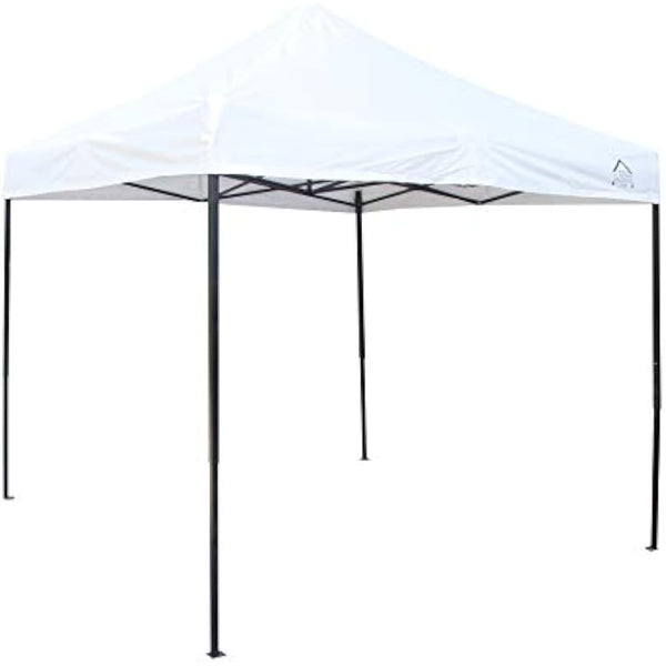 All Seasons Gazebos 2.5x2.5 Fully Waterproof Pop up Gazebo With 4 Zip up Sides and Accessories - White