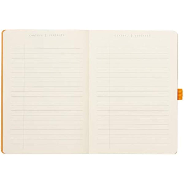 RHODIA 117772C - Soft Notebook Bullet Journal Goalbook Raspberry - A5 - Small Squares - 240 pages - 90g Ivory Clairefontaine Paper - 2 Ribbons, Elastic Closure - Faux Leather Cover