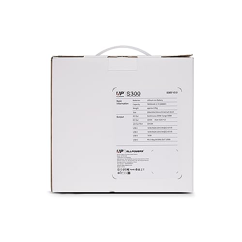 ALLPOWERS Portable Generator 288Wh Power Station Emergency Power Supply with DC/AC Inverter, PD Technology, Wireless Output, Charged by Solar Panel/Wall Outlet for Camping