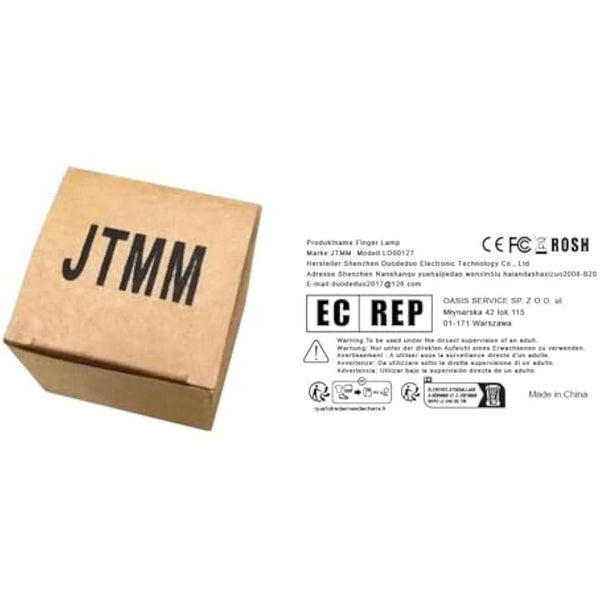 JTMM LED Finger Thumbs Light (3Packs/6 PCS) Magic Prop Party Bar Show Perform Lamp RED