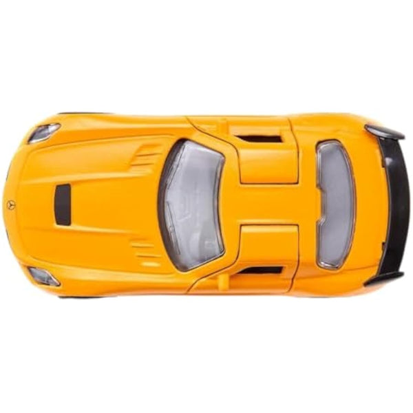 siku 1542, Mercedes-Benz SLS AMG Black Series sports car, Metal,Plastic, Orange, Opening gull-wing doors, Rubberised tyres