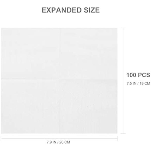 Healifty Sterile Gauze Pads Gauze Sponges Non Woven Gauze Pads for Wound Care Makeup Removal Nail Polish Removing 100pcs