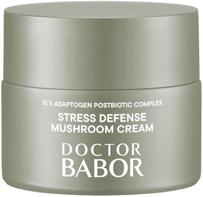 DOCTOR BABOR CLEANFORMANCE Stress Defense Mushroom Cream with Extracts of Reishi, Chaga, Shiitake Mushrooms & Ginseng root | Face Cream | Moisturizing | For Face, Neck & Décolleté 50ml