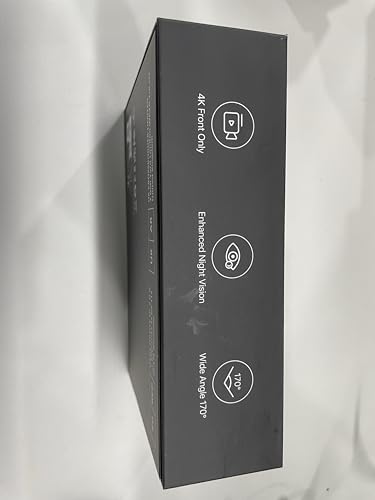 4K Dash Cam Front and Rear, 5GHz WiFi Dashcam with 64GB SD Card, Dual Car Camera Dash Cam with Parking Monitor, Night Vision, WDR, 170° Wide Angle, G-Sensor, Loop Recording, APP Control, Max 256GB