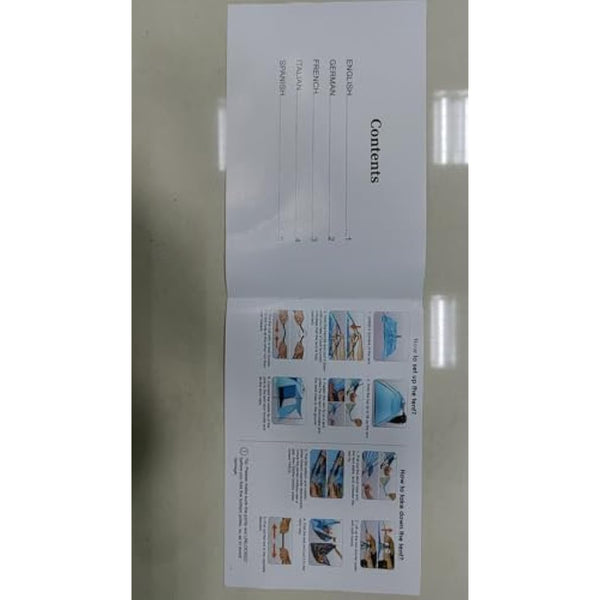 4-5 Person Instant Pop Up Automatic Beach Tent, Extra Large Portable Ventilated Automatic Beach Sun Shelter Tent, UPF 50+ Easy Setup Beach Tent for Picnic,Beach,Garden(Blue)