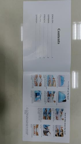 4-5 Person Instant Pop Up Automatic Beach Tent, Extra Large Portable Ventilated Automatic Beach Sun Shelter Tent, UPF 50+ Easy Setup Beach Tent for Picnic,Beach,Garden