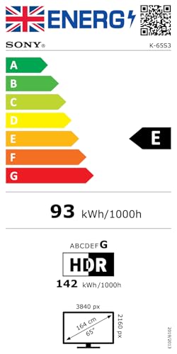 Sony BRAVIA, KD-65X75WL, 65 Inch, LED, Smart TV, 4K HDR, Google TV, ECO PACK, BRAVIA CORE, Narrow Bezel Design