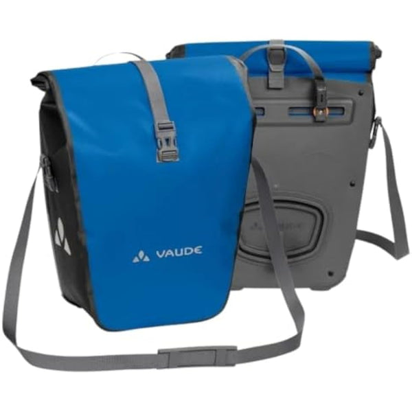 VAUDE Aqua Back Rear Pannier Bike Bag - Set of 2 - PVC- Tarpaulin Bike Panniers - Waterproof Pannier Bags with a 48 Litre Total Storage Volume