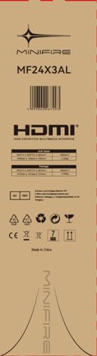 Minifire 27 Inch Gaming Monitor, 180Hz, Curved Gaming Monitor, Built in Speaker, Crosshair, 1Ms, sRGB130%, FHD 1080P Computer Screen, VESA Compatible, Eye Care Adaptive Sync HDMI＆DP Prots （MFG27C1 ）