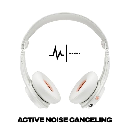 Skullcandy Icon ANC Wireless On-Ear Bluetooth Headphones, Active Noise Cancelling, 60 Hours Battery, Sweat Water Resistant, Foldable Durable Travel Ready, Microphone for iPhone Android - True Black