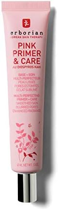 ERBORIAN Pink Primer & Care Skin Perfecting Radiance Primer, Refined Skin Texture Effect