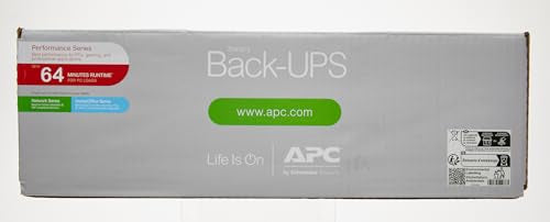 APC by Schneider Electric Back UPS Pro - BR1600MI - UPS 1600VA (8 IEC Outlets, LCD Interface, 1GB Dataline Protection),Black