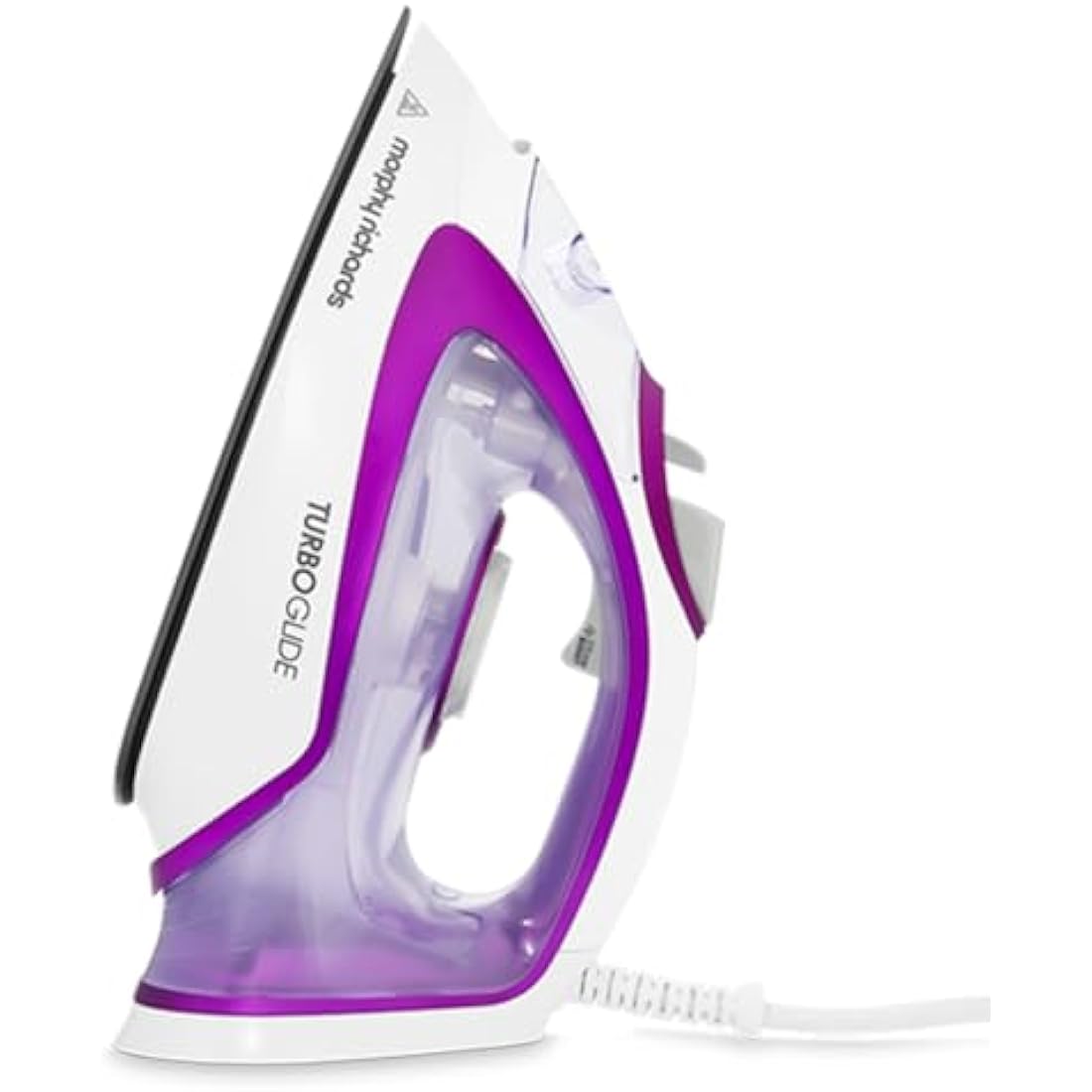 Morphy Richards TurboGlide Steam Iron, Ceramic Non-stick Soleplate, 150g Steam Boost, 40g Steam Output, 400ml Water Tank, Anti Drip, Anti Scale, Auto Shut-off, 3m Cord, 2800W, Purple, 302000
