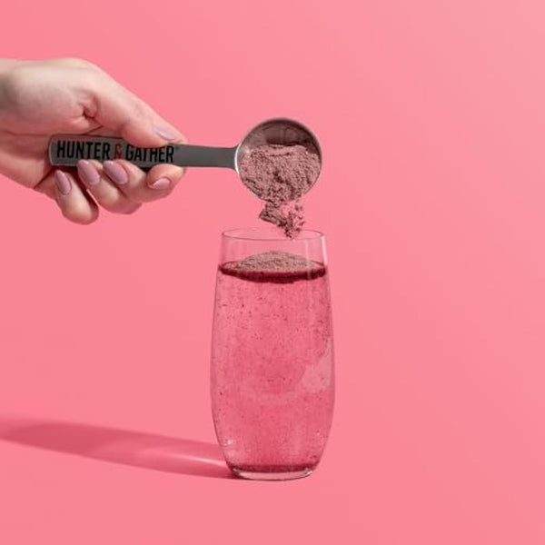 Hunter & Gather Rise & Glow Collagen Daily Beauty Tonic 300g - Mixed Berry - Wild Caught Marine Collagen - Real Food Ingredients with Hyaluronic Acid - Keto, No Added Sweeteners - Just Add Water