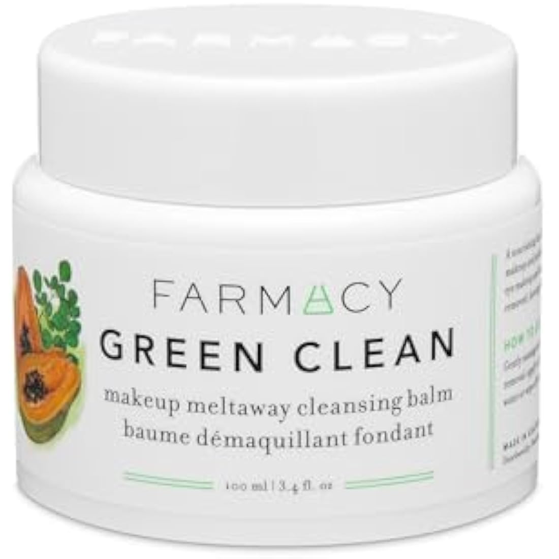 Farmacy Natural Cleansing Balm - Green Clean Makeup Remover Balm - Effortlessly Removes Makeup & SPF - 100ml Make up Cleansing Balm