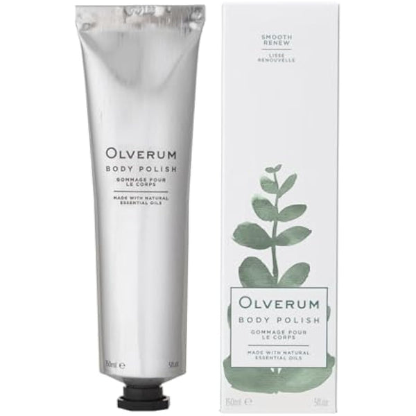 Olverum Cleanse, Exfoliate & Moisturise Body Polish with Papaya Extract and Essential Oils Vegan and Cruelty Free Cream for Smooth Skin (150ML)