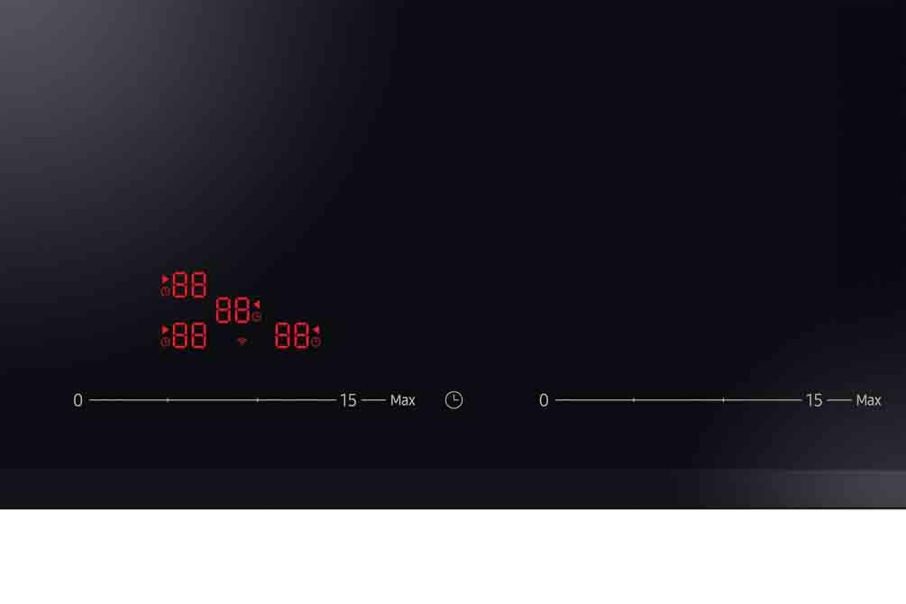 Samsung Slim Fit Induction Hob NZ64B4015FKU1 with Oval Ring and Remote Monitoring, Black