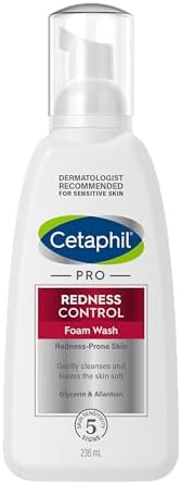 CETAPHIL PRO Redness Control Facial Cleansing Foam 236ml for Rosacea and Redness Prone Skin Non-Comedogenic