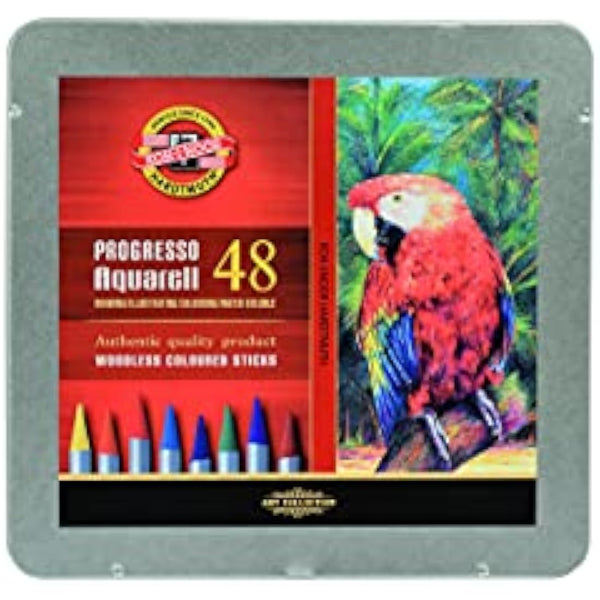 KOH-I-NOOR Progresso Woodless Aquarell Coloured Pencils (Set of 48)