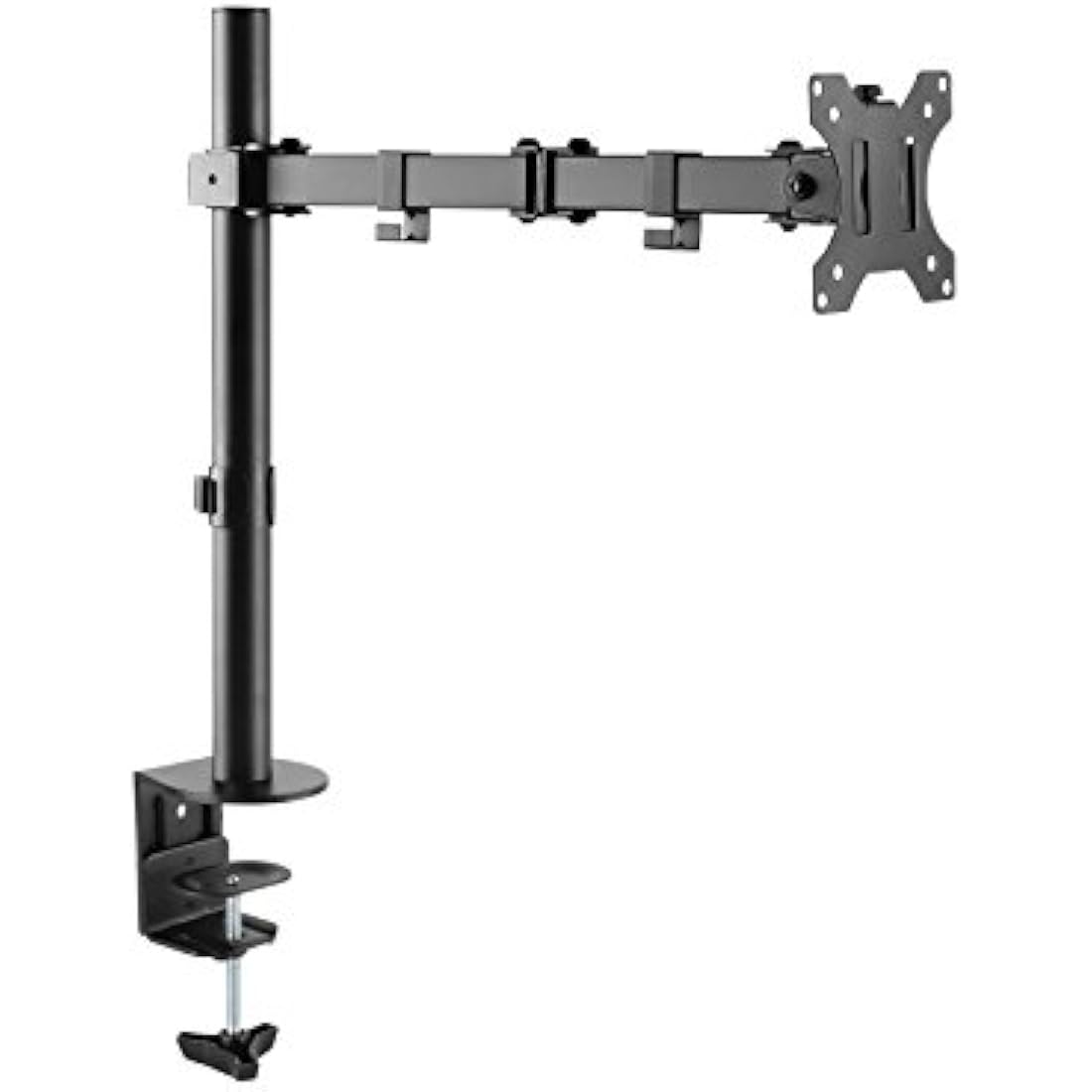 ProperAV Desk Monitor Mount Swing Arm 17" 19" 21" 22" 23" 24" 27" 32" 34" VESA Max 100x100 Height Max 407mm