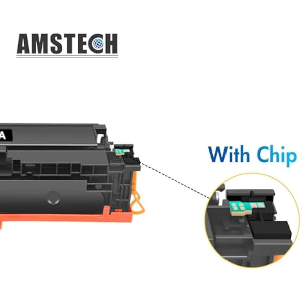 203X M281fdw M254dw Toner Cartridge: Compatible for HP 203X 203A Color Laserjet Pro MFP M281fdw M254dw M281fdn M280nw M281cdw M254nw M254dn M281 CF540X CF540A Black Cyan Yellow Magenta 4-Pack