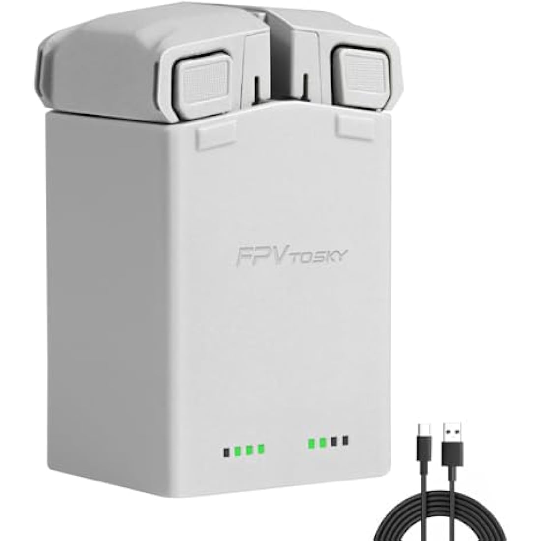 FPVtosky Mini 4 Pro Chargers for DJI Mini 3 / Mini 3 Pro/Mini 4 Pro Accessories, DJI Mini 3 Pro/Mini 4 Pro Two-Way Battery Charging Hub, Dual Batteries Fast Charging