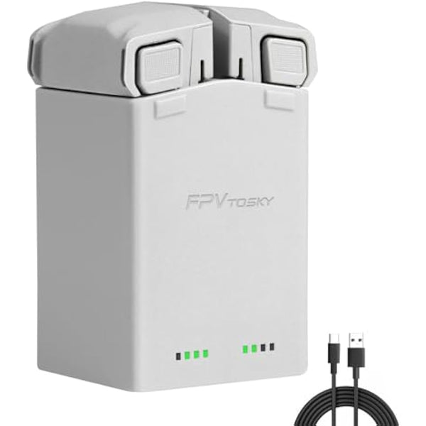 FPVtosky Mini 4 Pro Chargers for DJI Mini 3 / Mini 3 Pro/Mini 4 Pro Accessories, DJI Mini 3 Pro/Mini 4 Pro Two-Way Battery Charging Hub, Dual Batteries Fast Charging