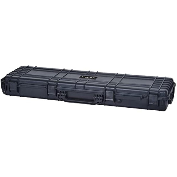 MEIJIA Portable Rolling Waterproof All Weather Hard Rifle Case with Wheels,Customizable Fit Foam Included