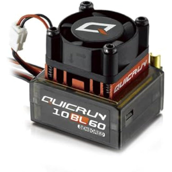 Hobbywing HW30108000 QUICRUN 10BL60 SENSORED BRUSHLESS ESC RC Speed Controller, Black