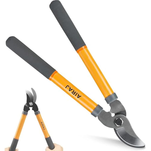 AIRAJ 40cm Tree Loppers,Loppers for Gardening with 3.5cm Cutting Capacity,Bypass Garden Lopper,Garden Shears Tool,Chops Branches Ease,More Power Branch Lopper