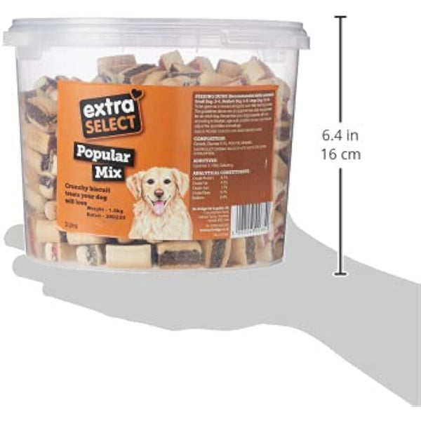 Extra Select Popular Mix Dog Treat Biscuits, 3 Litre
