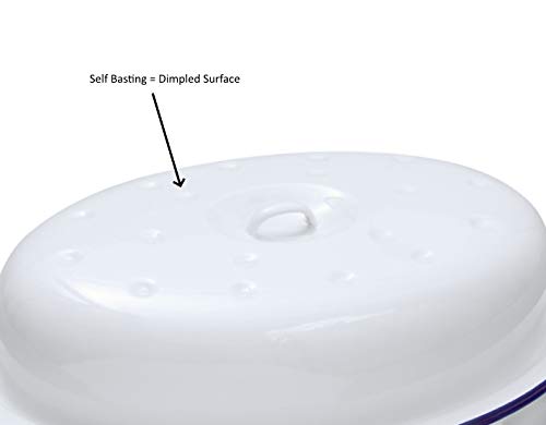 Enamel Oval Roaster Dish Tray - 36cm