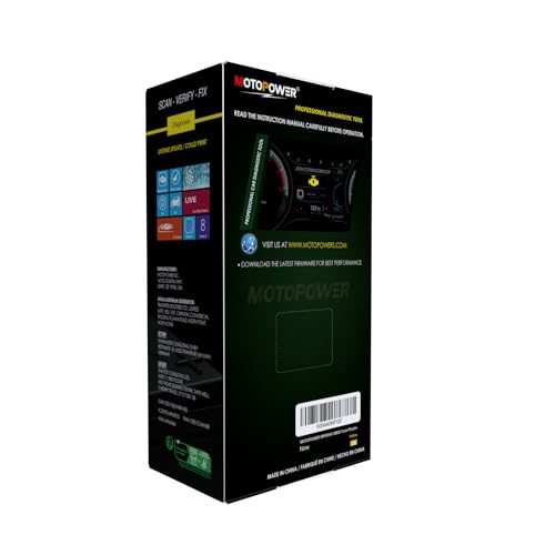 MOTOPOWER MP69040 Car OBD2 Scanner Check Engine Fault Code Reader Diagnostic Scan Tool, Black