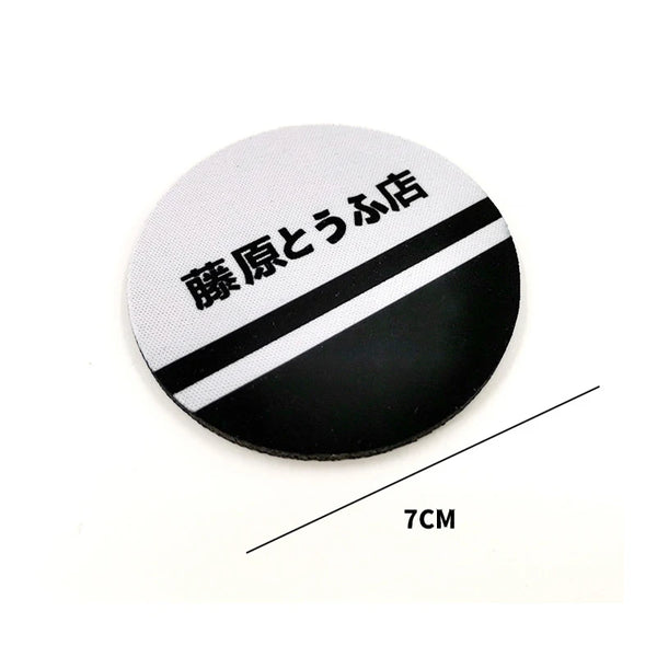 JDM Initial D Car Water Cup Mat Anti Slip Mat Car Interior Universal Car Odorless Coasters Door Slot Anti Slip Mat Accessories