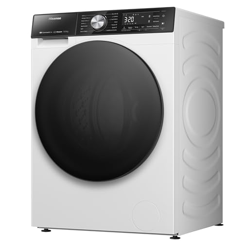 Hisense 3 Series WFQA9014EVJM Freestanding 9 KG Front Load Washing Durable Inverter Machine Steam Wash Quick Wash 15 Washing Programs 1400 RPM White- Energy Rating A