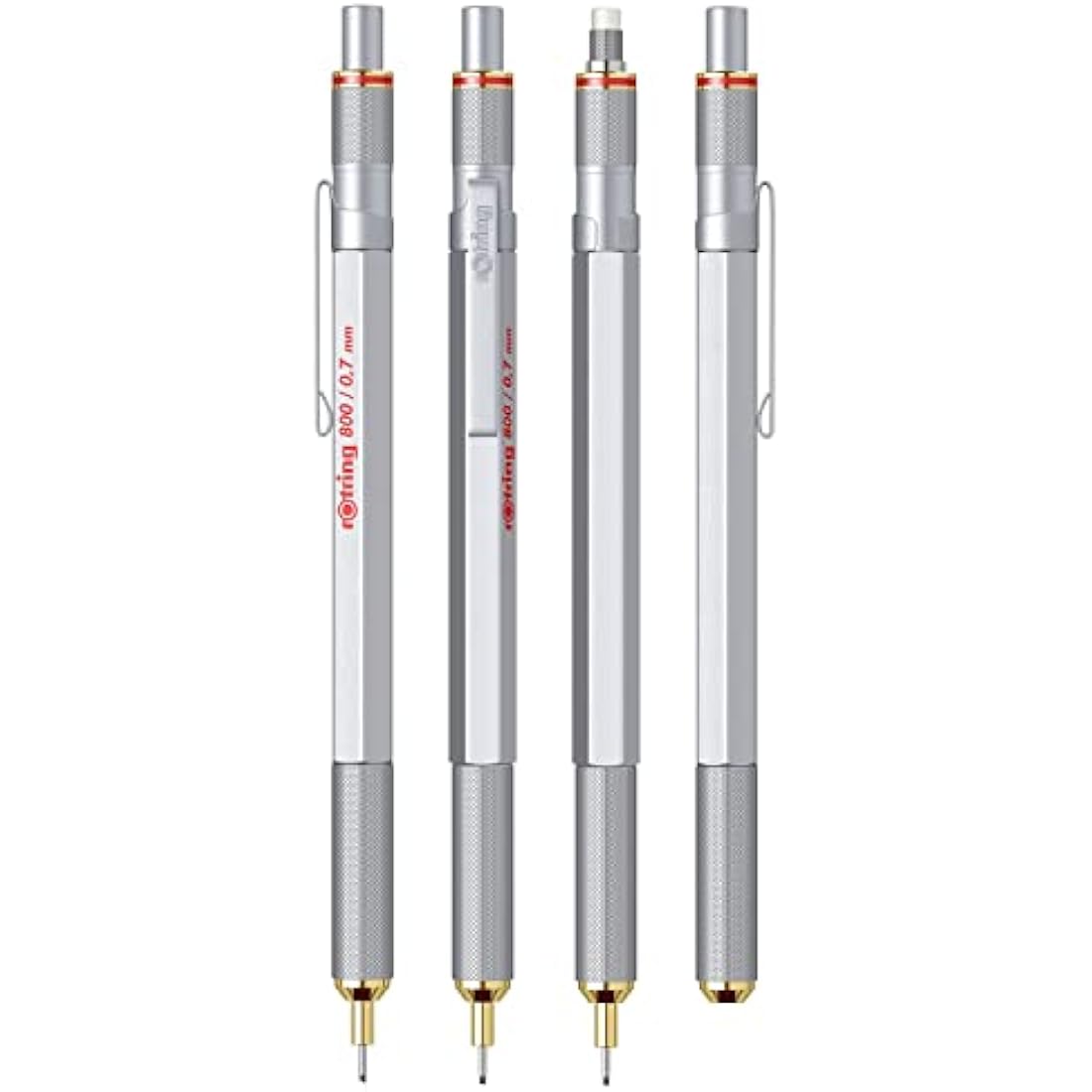 rOtring 800 Mechanical Pencil | 0.7 mm | Silver Metal Barrel