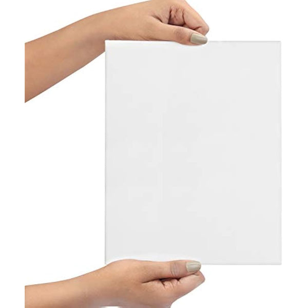 Kurtzy Canvas 24 Pack - 20 x 25cm (8 x 10 inches) - Pre Stretched Cotton Canvas Boards - Oil & Acrylic Painting, Sketching, Drawing