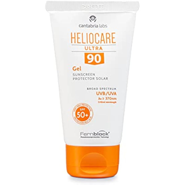 Heliocare Ultra Gel SPF 90 50ml / Gel Face Sunscreen / Daily Uva and Uvb Anti-Ageing Sun Block / Combination, Oily & Normal Skin/ Matte Finish