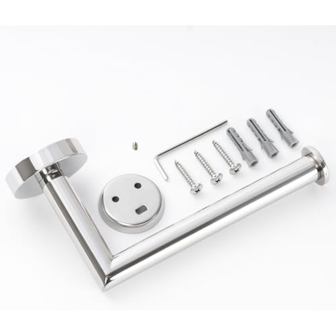 HITSLAM Toilet Roll Holder Wall Mounted SUS 304 Stainless Steel Chrome Toilet Paper Holder Waterproof Rotateproof Tissue-Holder for Bathroom,Silver