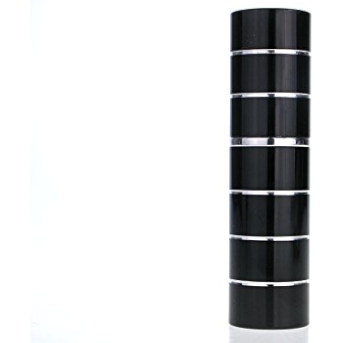 10ml Perfume Travel Atomizer with Gift Box from The essential atomizer Co. Black with Silver Ring Design