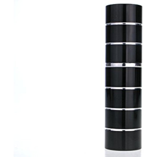 10ml Perfume Travel Atomizer with Gift Box from The essential atomizer Co. Black with Silver Ring Design