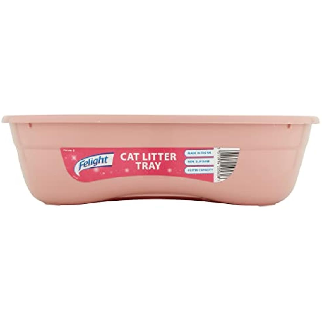 Felight Cat Litter Tray - Easy to Clean and Suitable for Kittens, Non-Slip Base, Made in the UK, Assorted Colours (42cm)