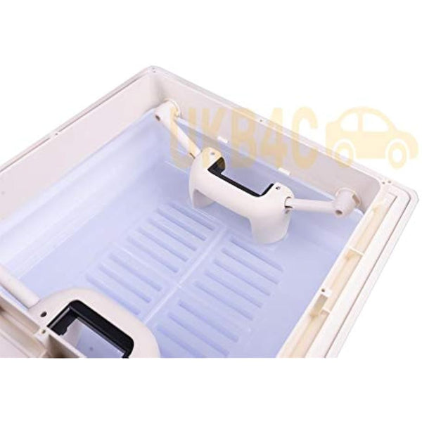 UKB4C 280 x 280mm Roof Sky Light Caravan Motorhome Flynet Ivory Rooflight