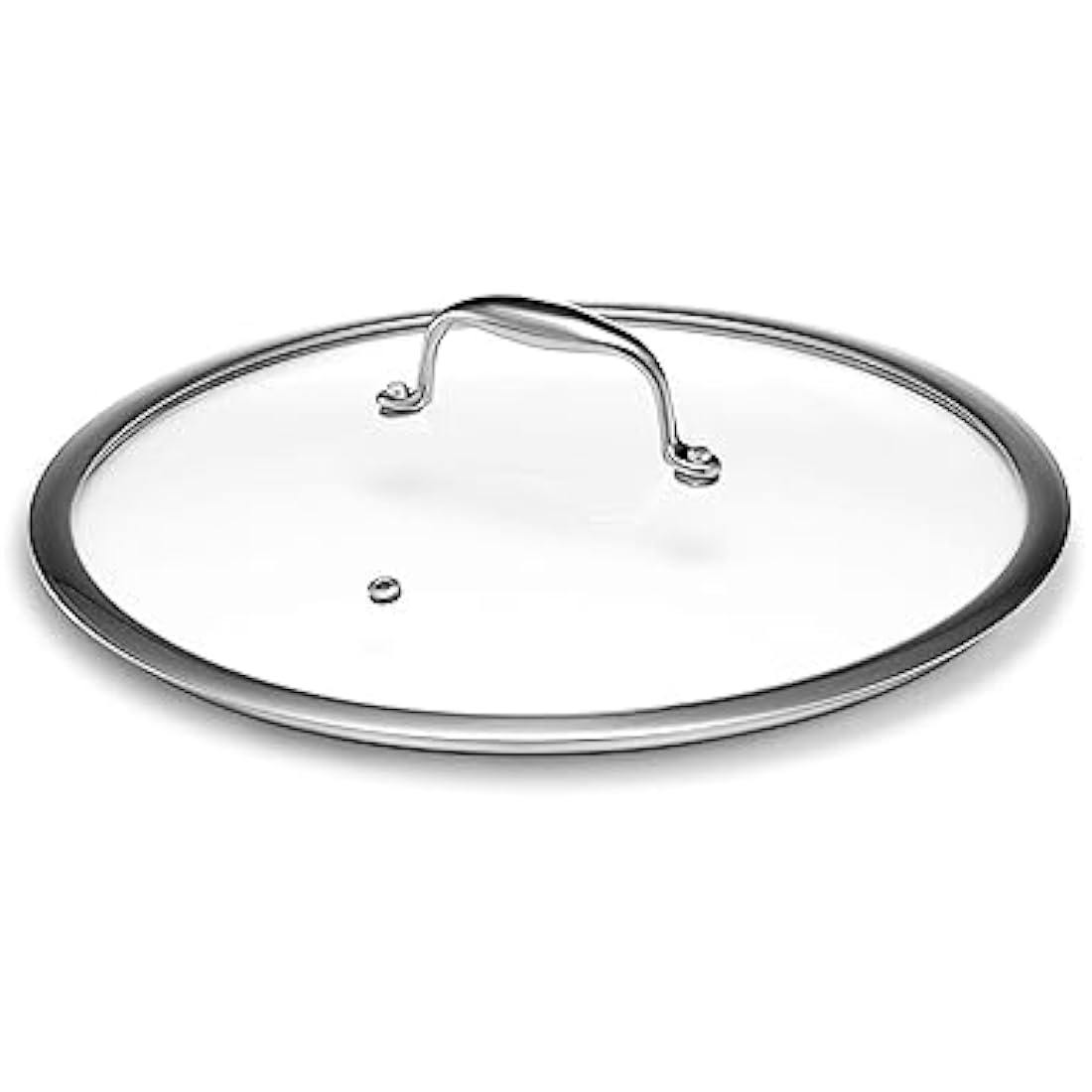 HexClad Tempered Glass Lid, 30 cm, Designed for HexClad Hybrid Cookware, Steam Vented, Dishwasher Safe
