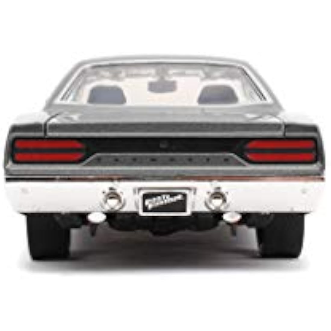 Jada Toys 253203054 Fast & Furious Dom's 1970 Plymouth Road Runner Car Tuning Model 1:24 Opening Doors Bonnet Boot wheel Grey