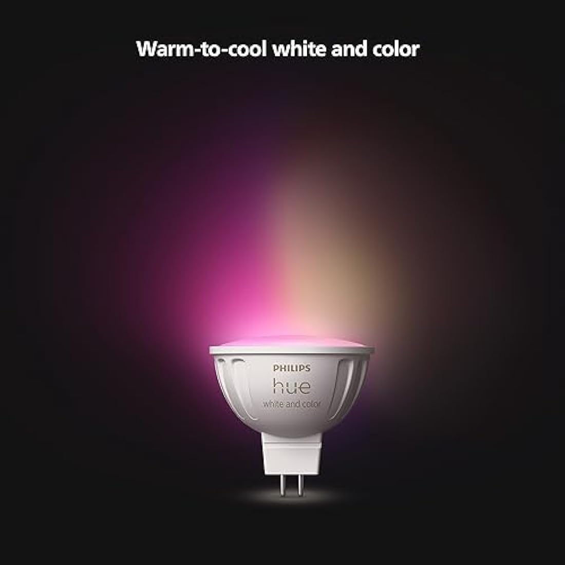 Philips Hue LED Smart Light spot - White and Coloured Light - 1 Pack - MR16