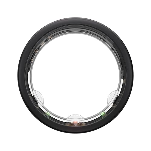 Oura Gen3 Horizon Smart Ring - Size 12, Brushed Titanium | Sleep, Heart Rate and Fitness Tracking Wearable - Up to 7 Day Battery Life - iOS/Android Compatible - Size First with Oura Sizing Kit