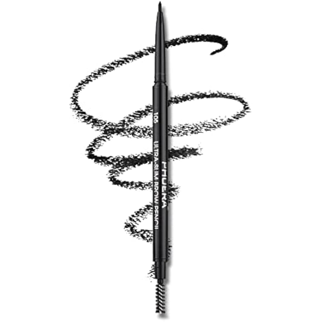 Eyebrow Pencil Natural Look, Black, Easy To Use, Long-Lasting, Waterproof, Precise Application, Vegan & Cruelty-Free 0.08g (105#Black)