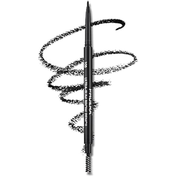 Eyebrow Pencil Natural Look, Black, Easy To Use, Long-Lasting, Waterproof, Precise Application, Vegan & Cruelty-Free 0.08g (105#Black)